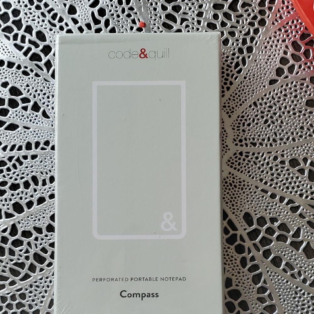 Perforated Portable Notepad - White